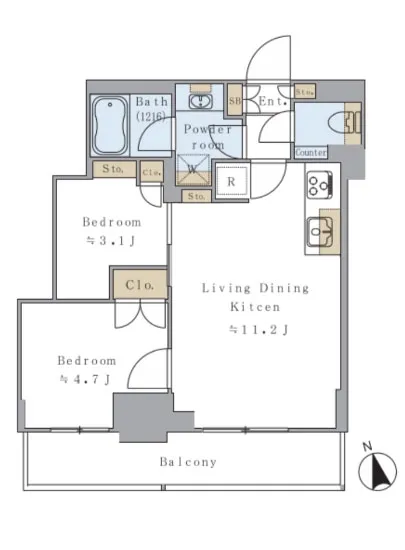 ブリリアイスト元浅草 1102