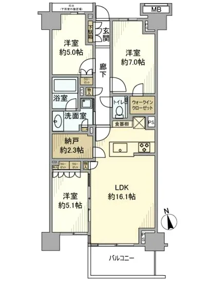 プラウド弦巻 2F