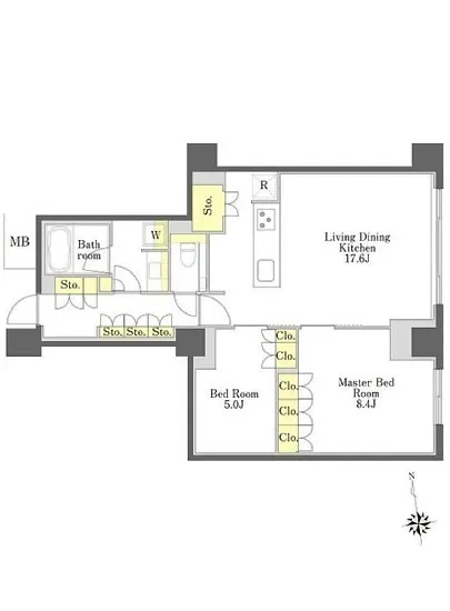 プライムメゾン三田綱町 2F