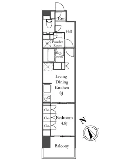 プラウド門前仲町ディアージュ 3F