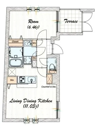 クアドール三田 101