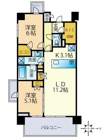 ザ・パームス祐天寺マスタープレイス 4F
