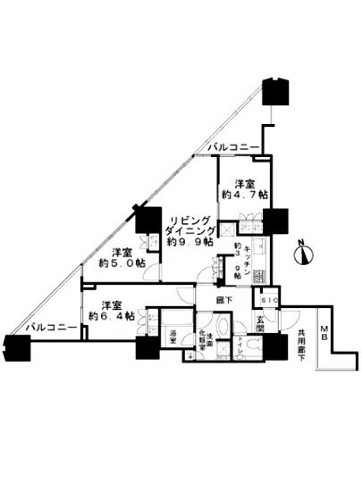 富久クロスコンフォートタワー 2601