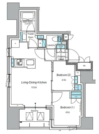 ルフォンプログレ上野入谷プレイス 1101