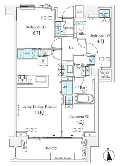 ライトテラス世田谷砧 603