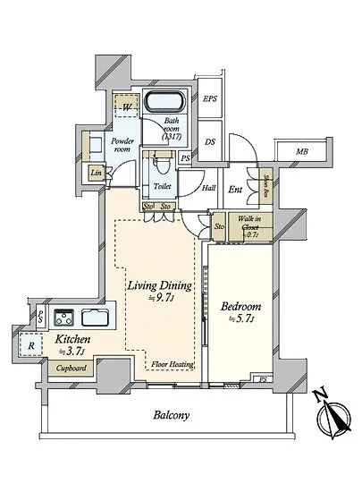 ザ・パークハウス三田ガーデン レジデンス&タワー 3F
