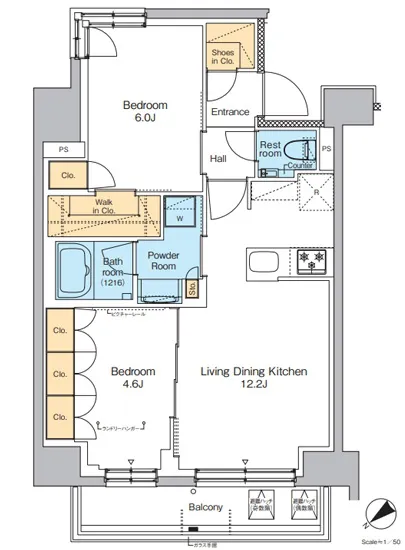 プラウドフラット西日暮里 1102