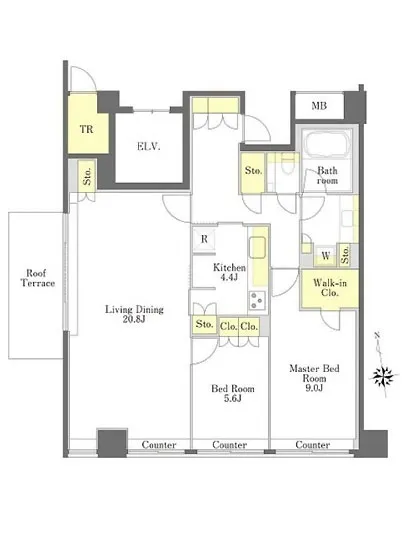 プライムメゾン三田綱町 5F