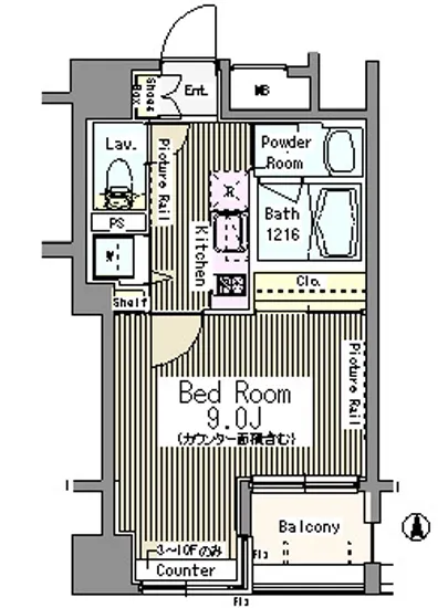 パークアクシス新御徒町 202