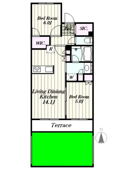 ブリリア弦巻 1F