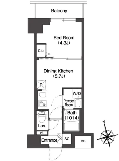 コンフォリア・リヴ品川南大井 303