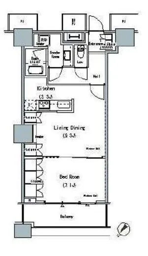 THE TOKYO TOWERS MIDTOWER 22階 52.45㎡