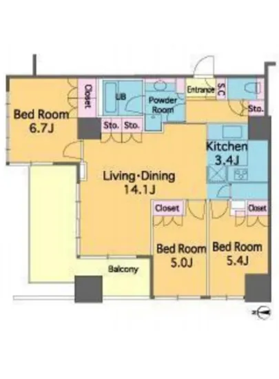 カスタリアタワー品川シーサイド 1808