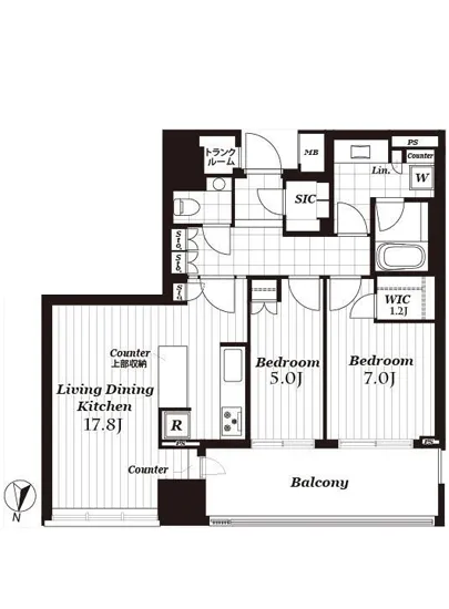 ザ・パークハウス白金二丁目タワー 1306