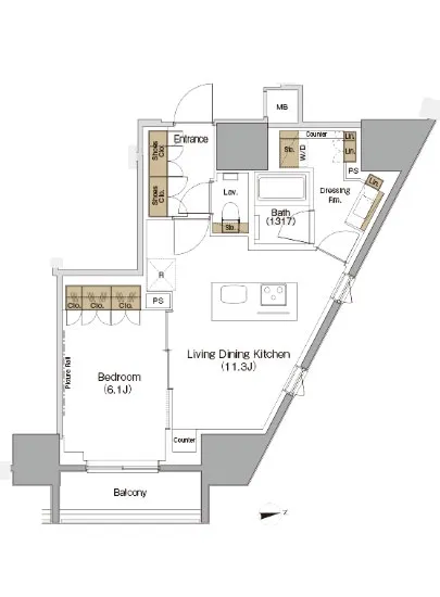 ザ・パークハビオ麻布十番 310