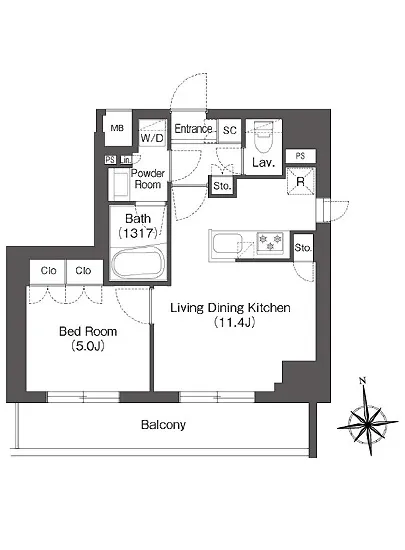 ミリアレジデンス蔵前 801