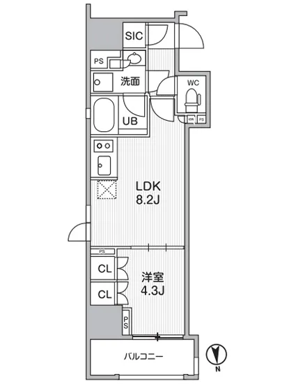 シーズンフラッツ新御徒町 401