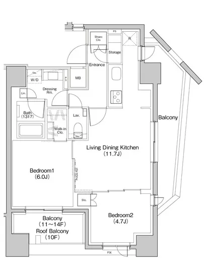 ザ・パークハビオ荏原中延プレイス 1001