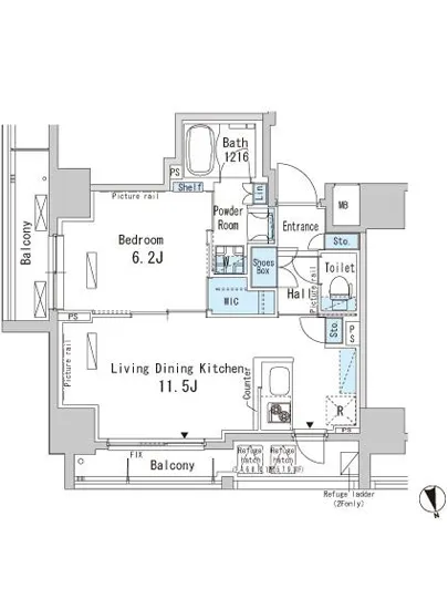 パークアクシス上野 604