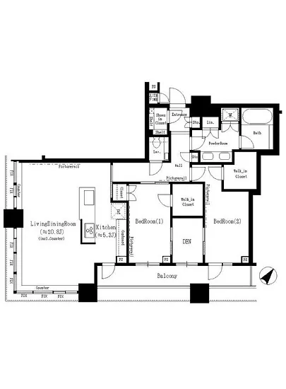 ブリリアタワーズ目黒 N-3107