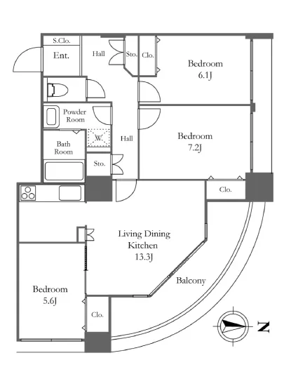 リバーシティ21イーストタワーズ2 3701