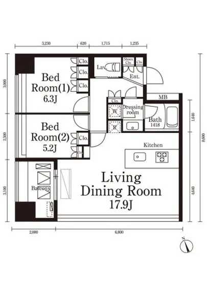 パークキューブ春日安藤坂 1204