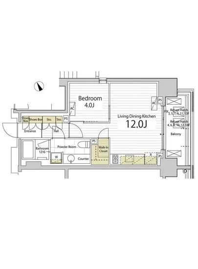 インプレストレジデンス東京八丁堀ジ・アーキテクト 406