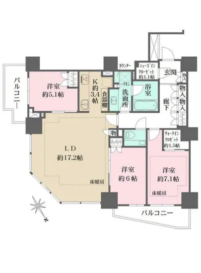 ザ・パークハウス三田ガーデン レジデンス&タワー 303