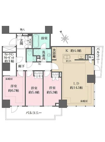 ザ・パークハウス三田ガーデン レジデンス&タワー 406