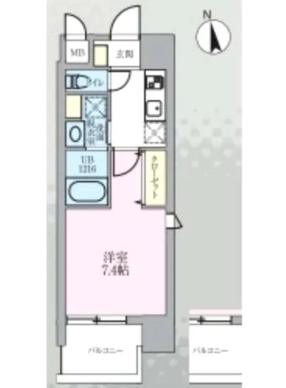 エンテヴィレ南麻布 801