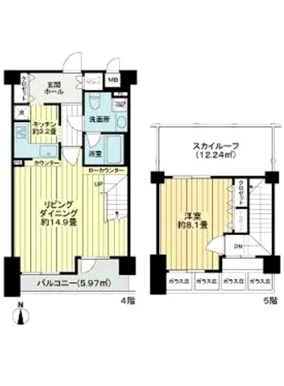 ヒルハイツ御殿山アンビース 4F