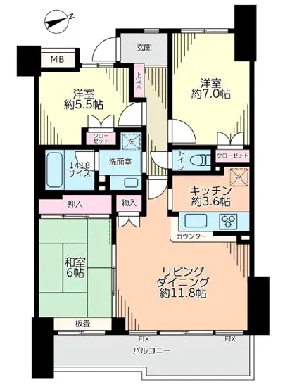 クレアホームズ高輪台 4F