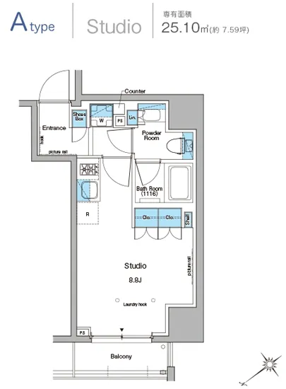 ルフォンプログレ上野公園 401