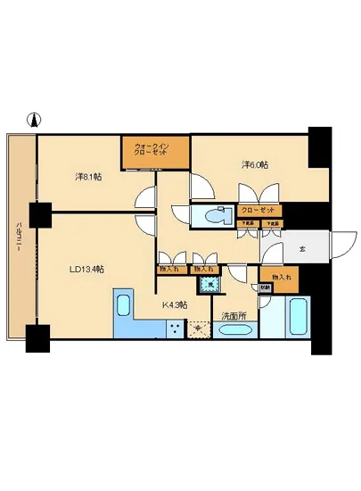 Wコンフォートタワーズイースト 1804