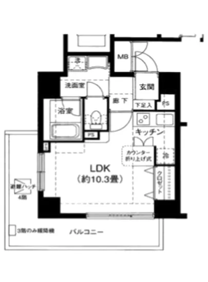 ワンルーフフラット戸越 805