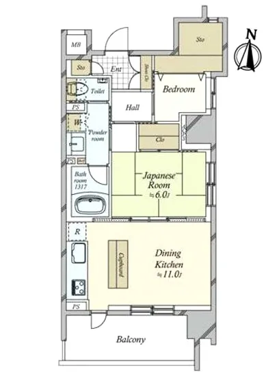 ザ・パークハウスアーバンス白金 6F