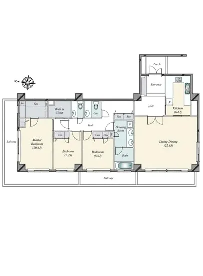 ドムス南麻布 3F