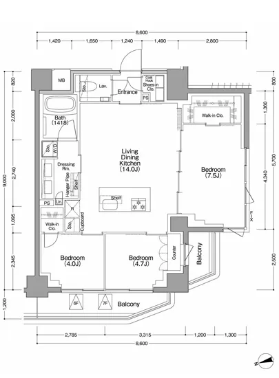 ザ・パークハビオSOHO祐天寺 607
