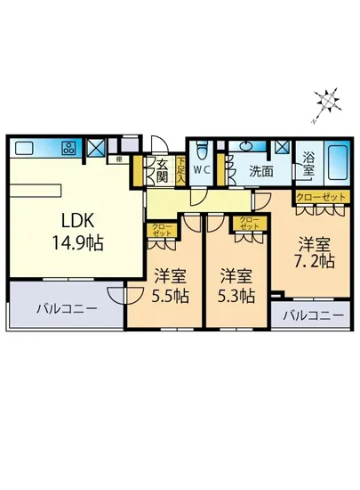 ライオンズプラザ初台グランフォート 2F