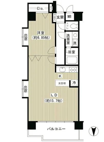 コアシティ中野坂上 702