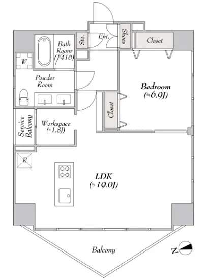 ミリアレジデンス新宿御苑2 1201