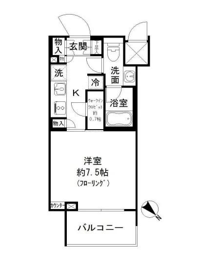 パークリュクス白金高輪 1106