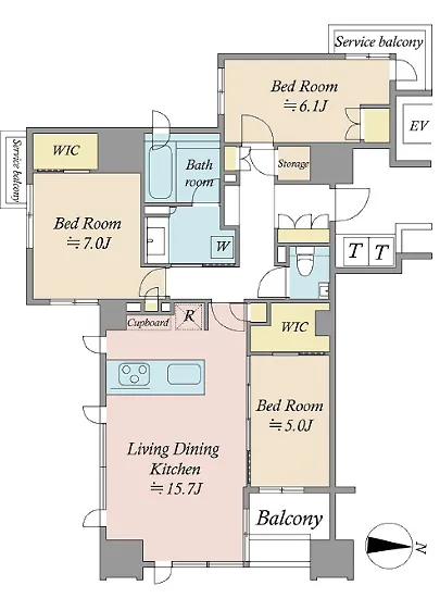 ザ・サンメゾン二番町エルド 2F