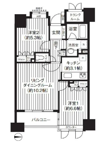 コスモ白金シティフォルム 1402