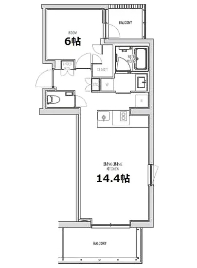エスセナーリオ赤坂 W-413