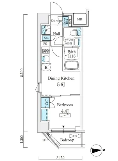 テラス大鳥居エアーズ 507