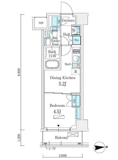 テラス大鳥居エアーズ 306