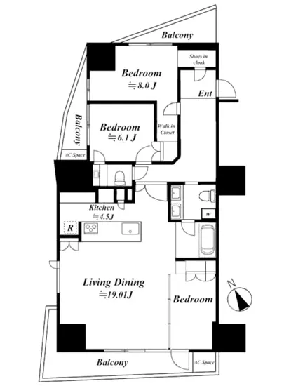 プレミスト白金 14F