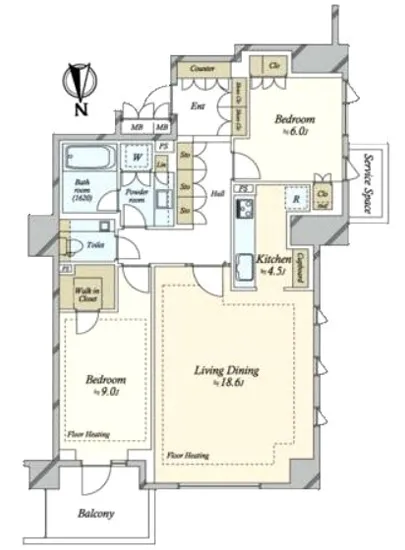 ジオグランデ元麻布 3F