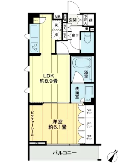 レジデンシャルスター白山シーズンテラス 4F